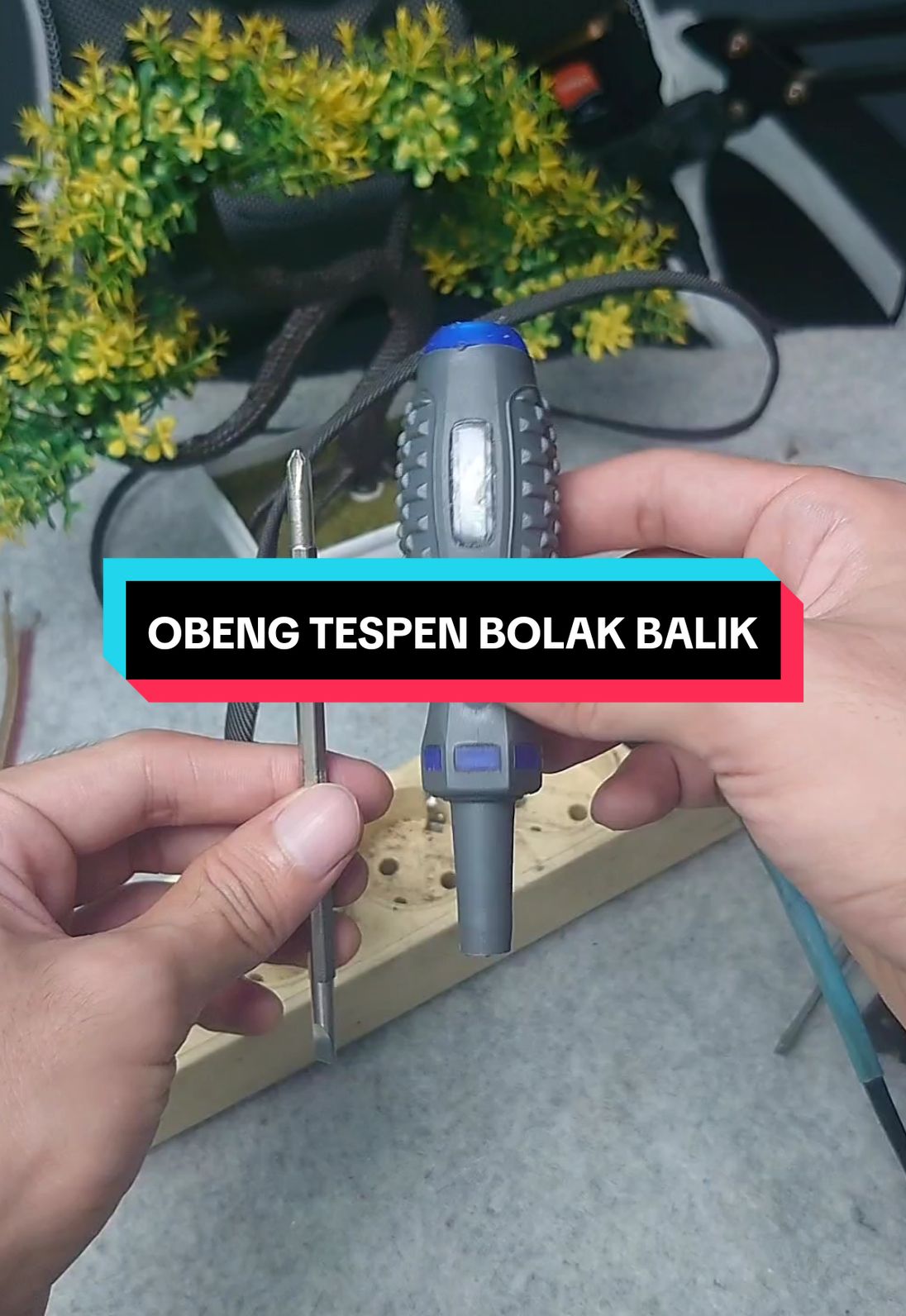 obeng tespen bolak balik dual led #obengtespen #obengbolakbalik #tespenlistrik 
