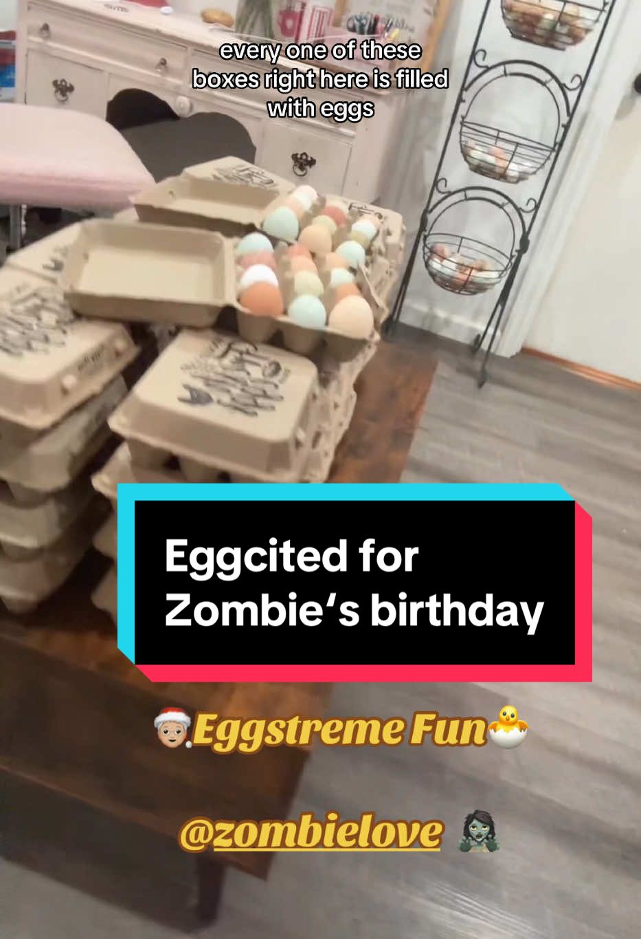 Come celebrate with me tomorrow is our fundraiser the egg extravaganza for our secret Santa… We are raising money to give kids the gift of magic this year. Please help anyway you can. @zombielove #EggSurprise 