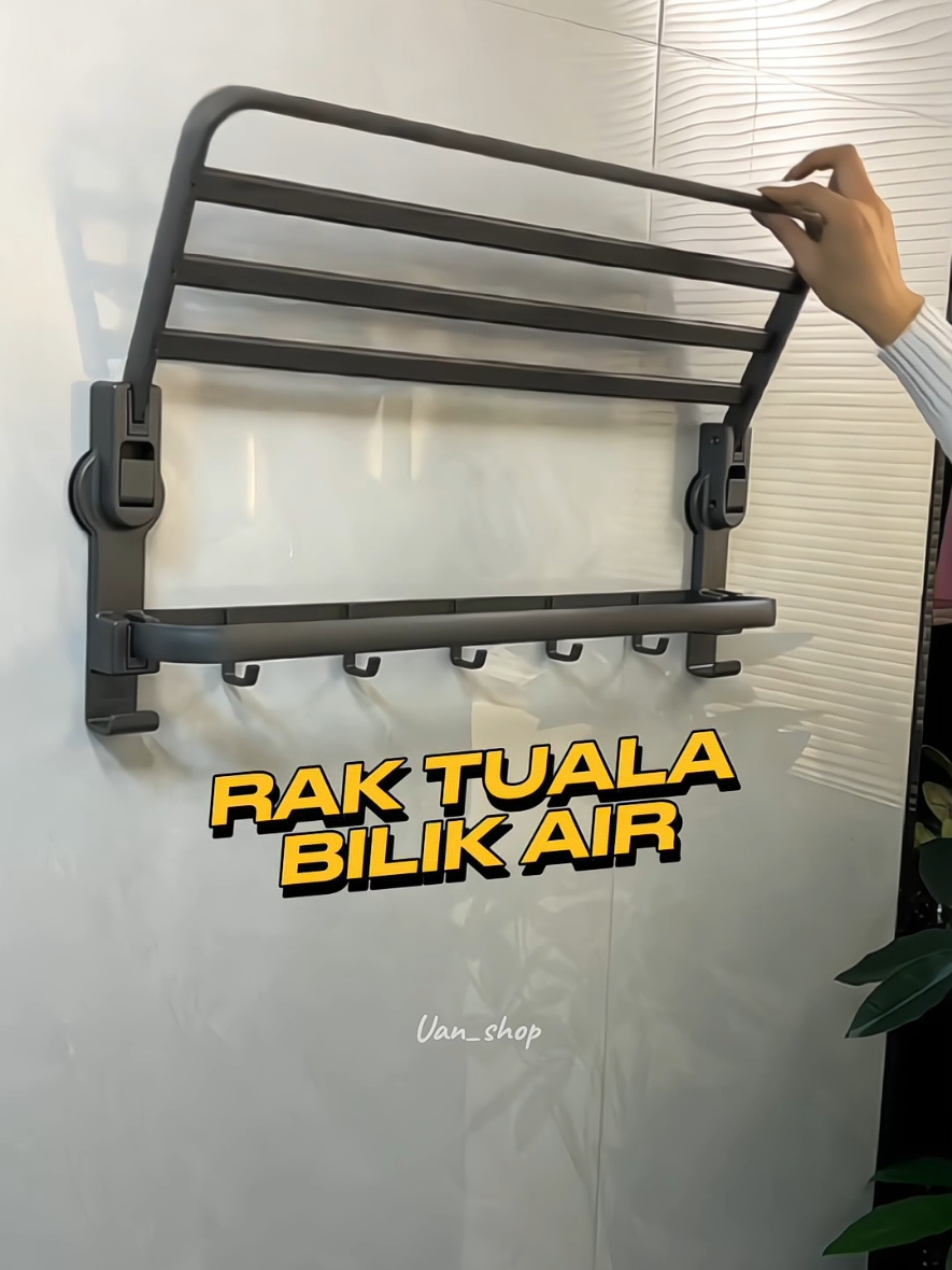 Rak tuala bilik mandi. #towelrack #towelbar #toiletstoragerack #raktuala  #rakbilikmandi #toilet #bathroom 