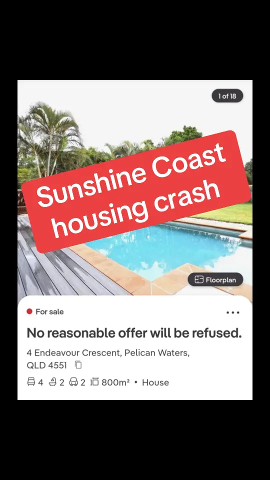 A bloodbath is coming.  #australia #realestate #realestateinvesting #propertyinvesting #property #propertyinvesting #housing #housingcrisis #sunshinecoast #queensland #bubble #crash 