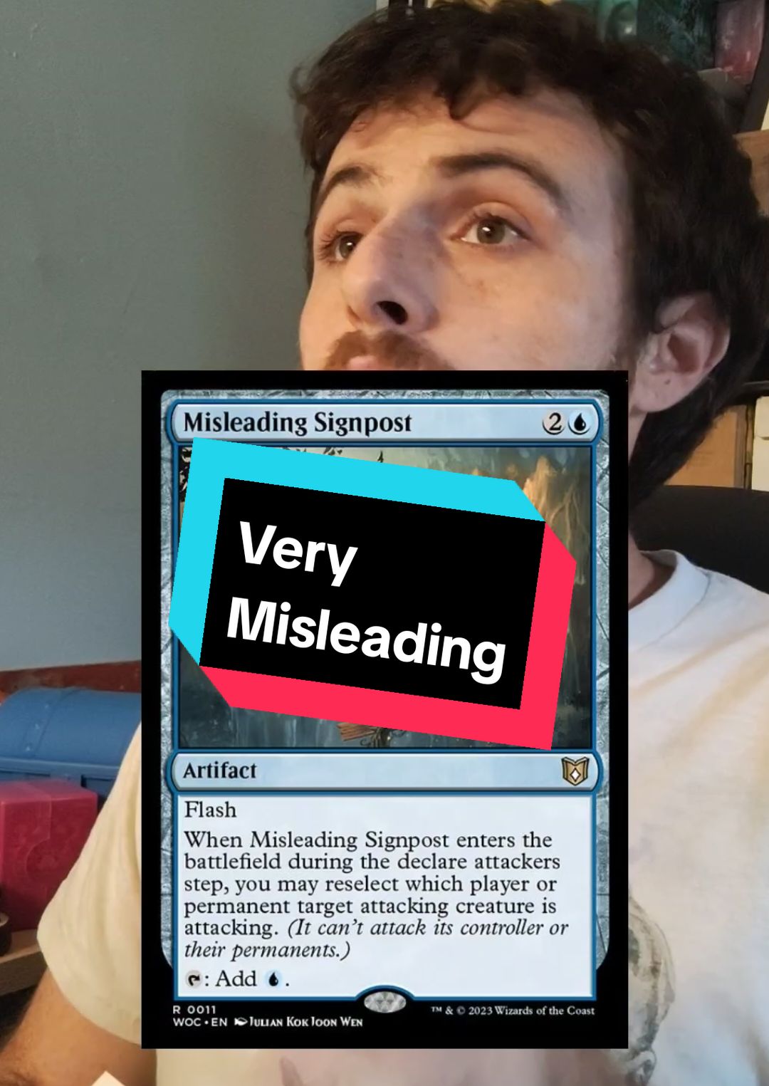 Misleading Signpost #mtgcommander #fyp #commander #magicthegathering #mtg #mtgedh #mtgtok #cardgame #ragequit 