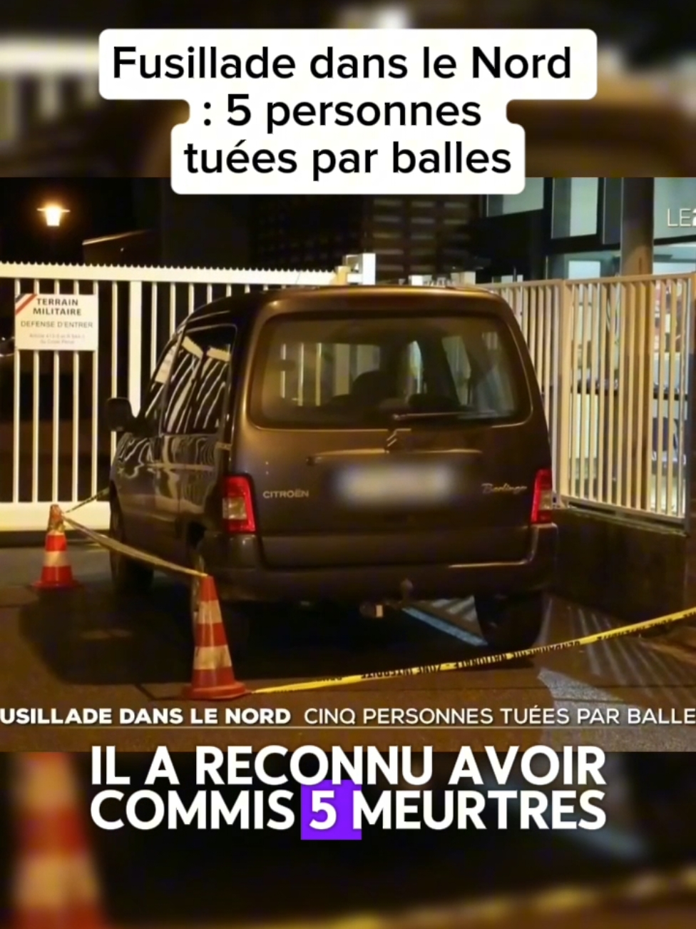 Fusillade dans le Nord : 5 personnes tuées par balles #pourtoi #info 