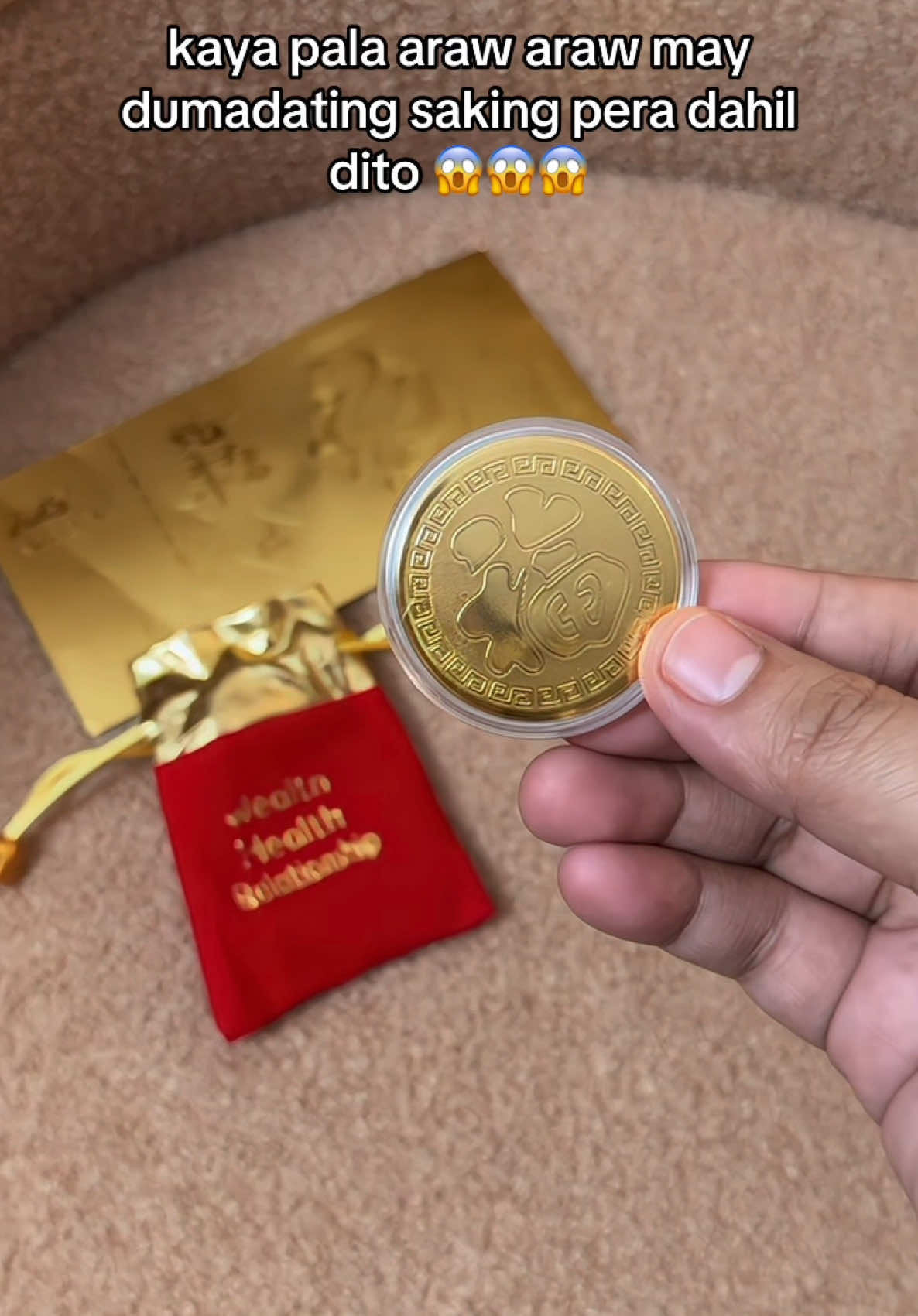 Pampaswerte sa wallet, lakas maka attract ng pera nito ngayong 2025💸 #fengshui #luckycharm #goldcoin