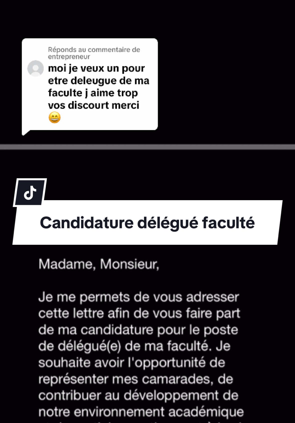 Réponse à @entrepreneur #vagueducoeur 