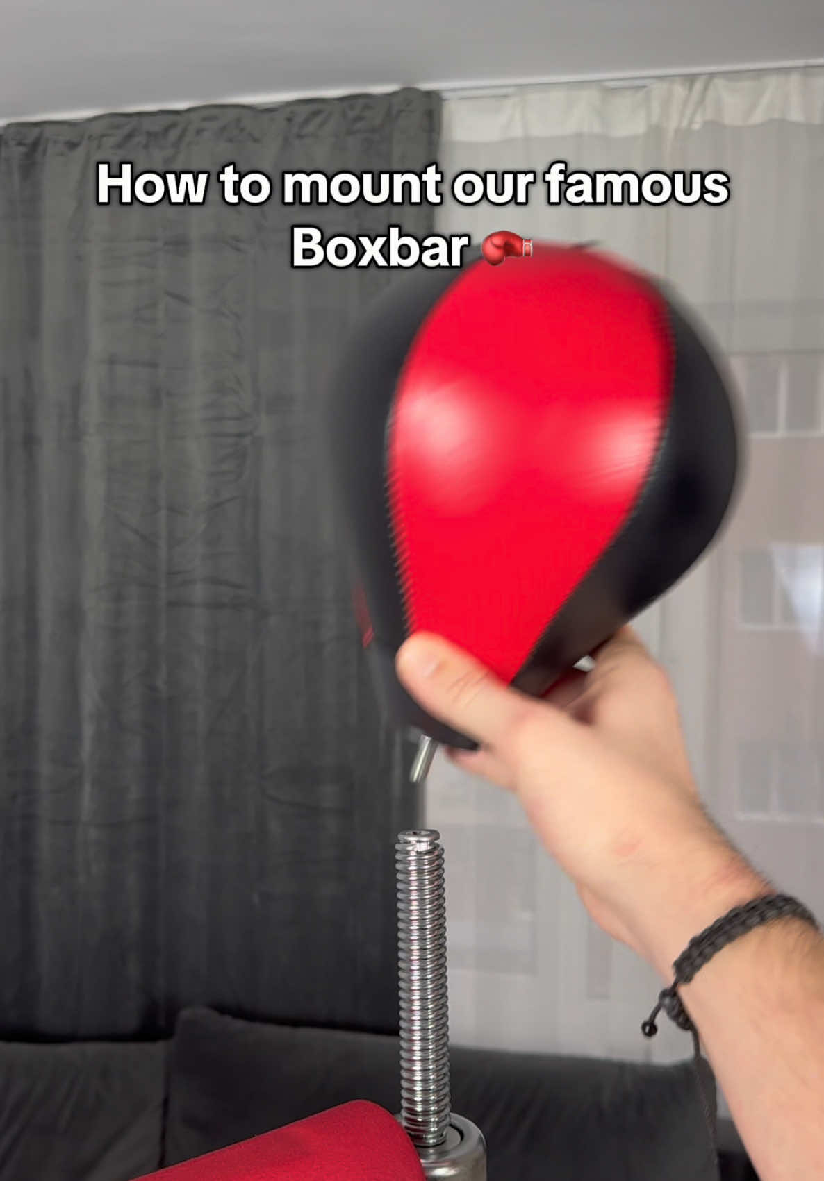 How to mount our famous BoxBar 🥊 #boxing #boxingbag #punchingbag #gadget #equipment 