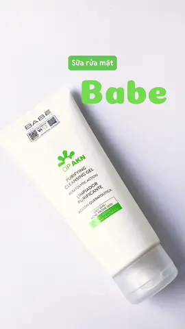 ✨🫧 Bà nào da đang dầu mụn thì than khảo srm Babe này nha. #srmbabe #srm #suaruamat #skincare #damun #dadep #bytuemi 