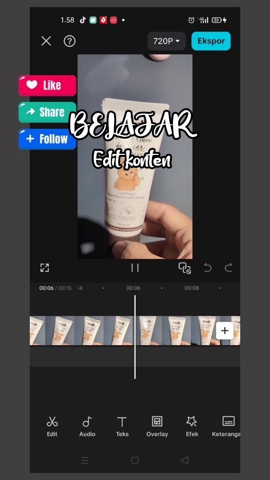 Membalas @mami_keyla_11 cara edit video nya kayak gini ya kk, selamat mencoba 😊 #belajareditvideo #tutorialeditvideo #tutorialeditvideokonten #editvideokonten #editvideo 