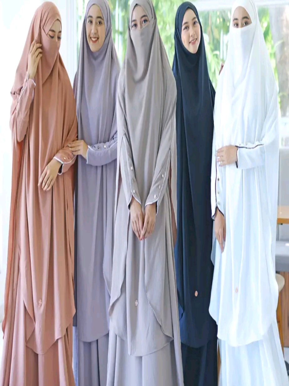 Aviza Hamida Set French Khimar Long 4 look Fabric Crinkle Airflow Gamis Muslim Wanita Syari Lebaran Umroh Crinkle Harian Arab Nyaman Putih Kain Wudhu Jilbab Panjang #guncang1212 #promo #viral #gamis #pakaianmuslim #pakaianwanita #fashion #sedangtrend #kekinian #TikTokShop #racuntiktok #fyppppppppppppppppppppppp 