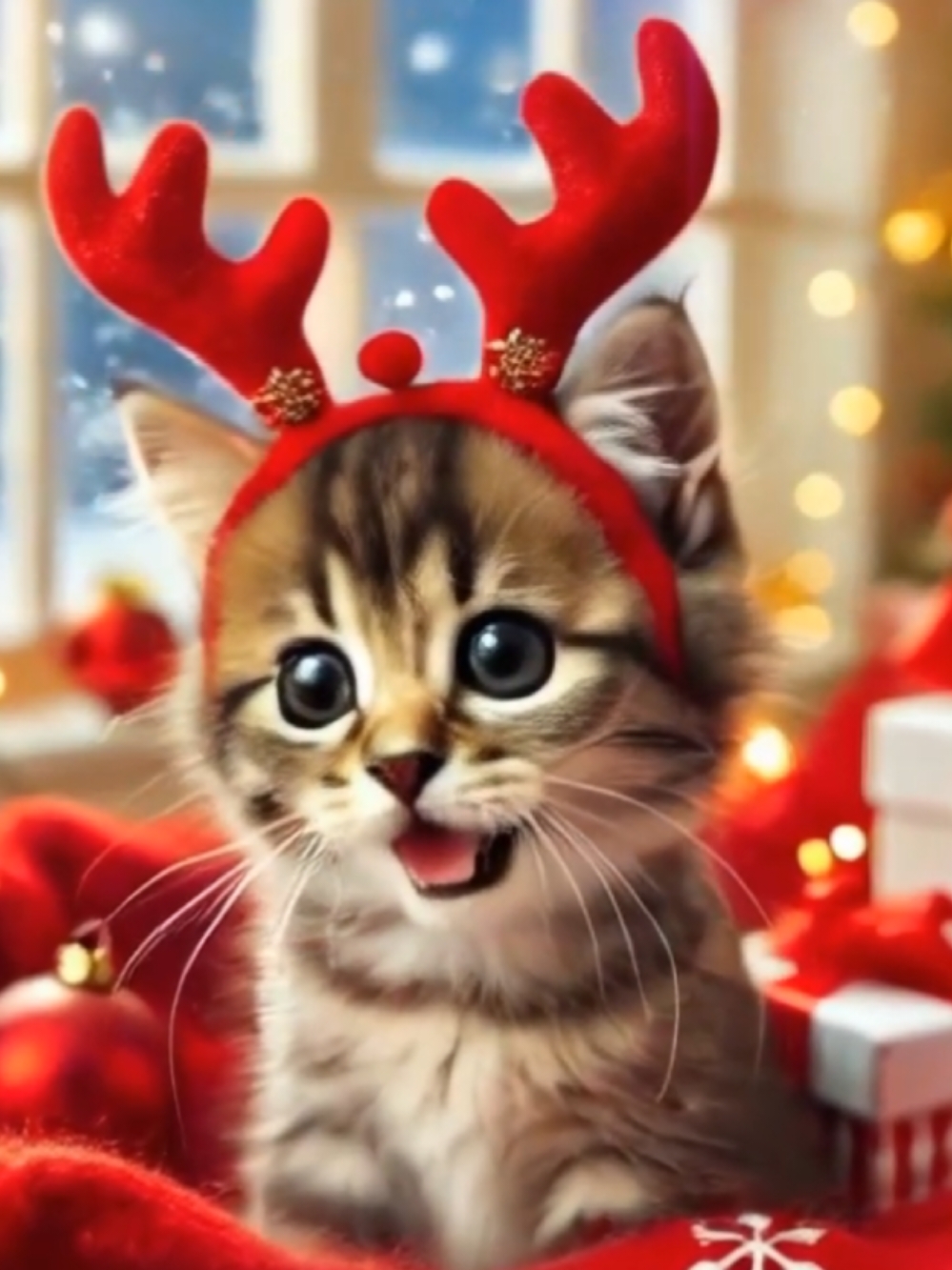 Which kitten do you like? #Xmas #cristmas #kitten #cute #fyp 