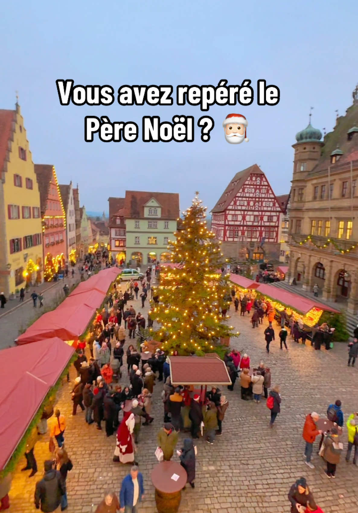 J’ai trouvé le Père Noël à Rothenburg ob der Tauber en Bavière ! 