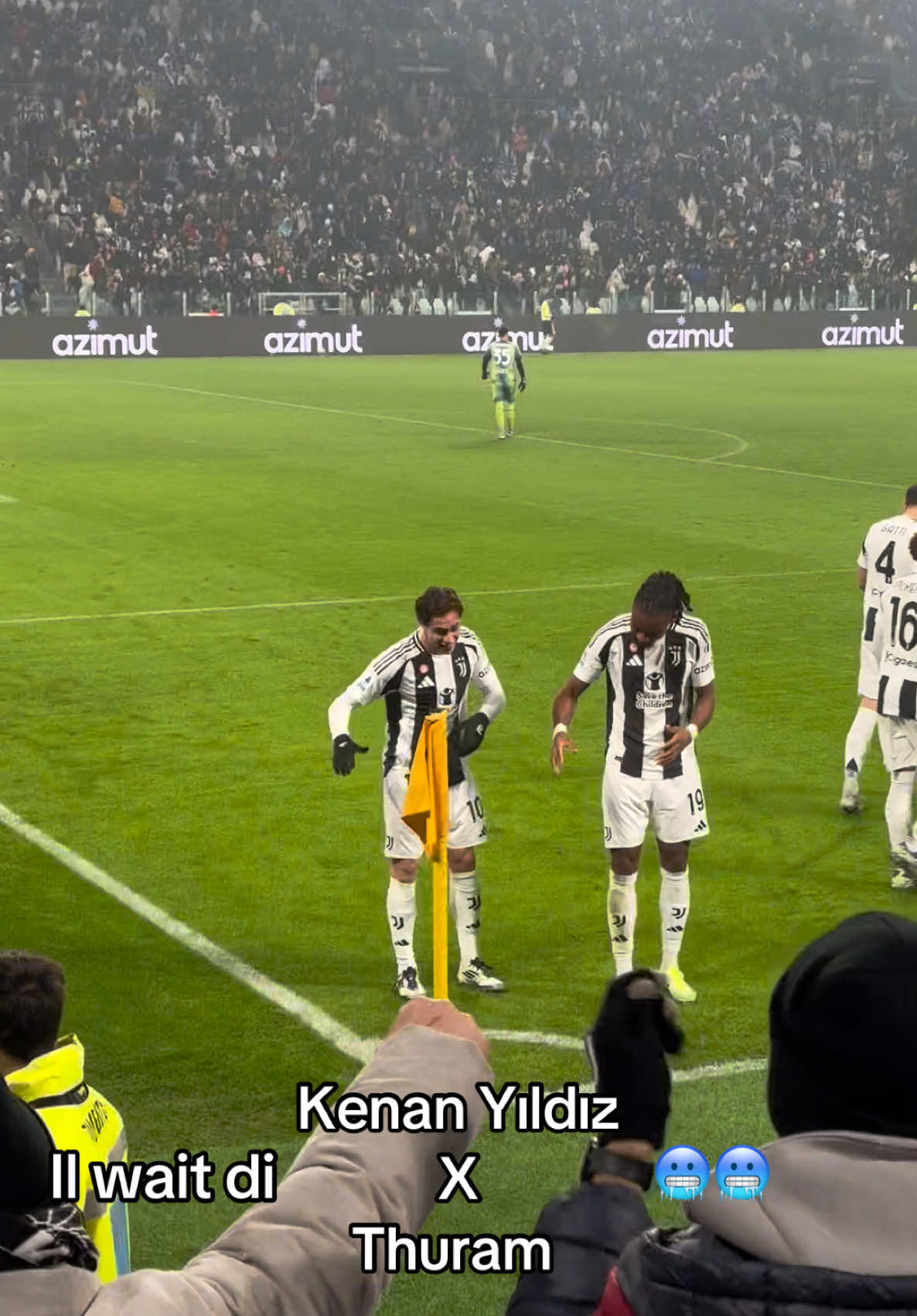 Nuova esultanza #chill @Kenan Yildiz @juventus #wait #juventus 