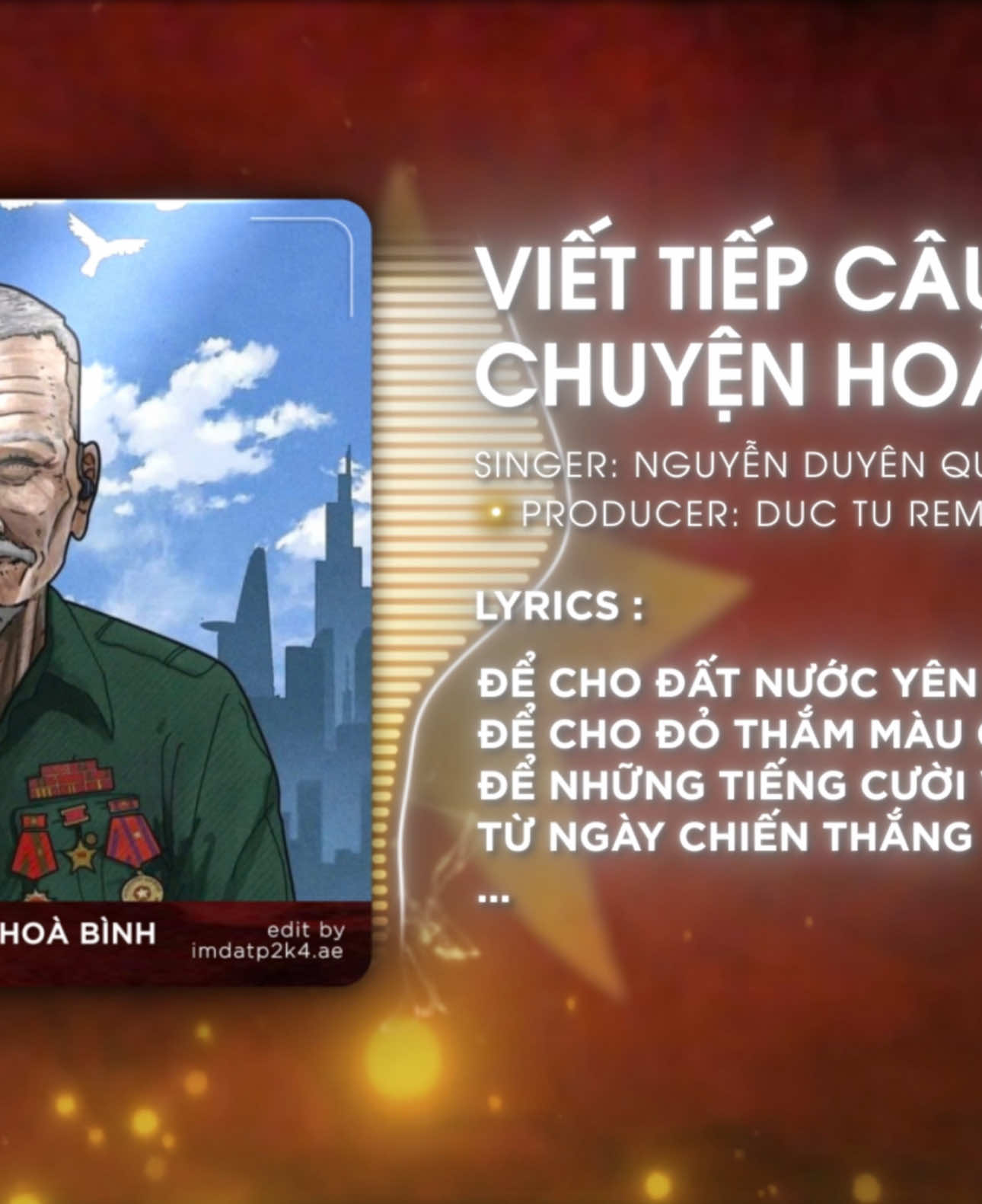 Lời bài hát: Viết Tiếp Câu Chuyện Hoà Bình - Duc Tu Remix #xuhuong#capcut#tiktokkawwards2024#fVn2024❤️❤️#virmedia#Trend#xhhhhhhhhhhhhhhhh#nhachaymoingay🎵🎶 