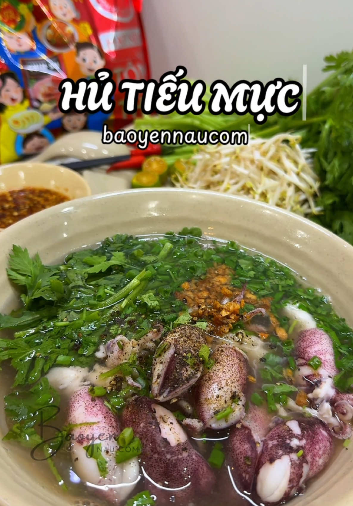 Đâu cần đi Vũng Tàu thì mới ăn được hủ tiếu mực!😋#baoyennaucom #LearnOnTikTok #fyb #vyral #hutieumuc #hutieumucvungtau #hutieuhaisan #hutieu #muctrung #ngottomthomthit #chinsu #hatnemchinsu