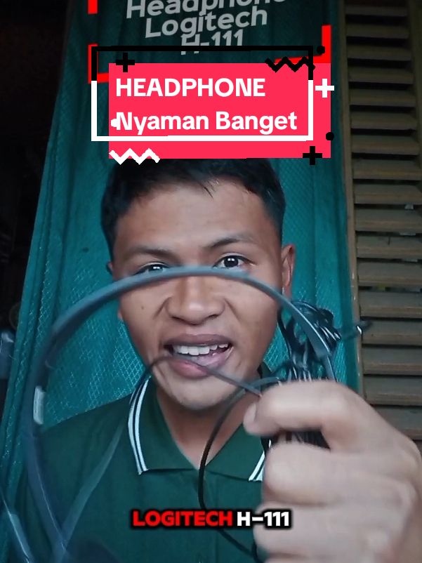 Logitech H111, Keren banget 🎧 ringan dan ngak nyusahin dibawa ke mana-mana 🤩 #logitech #logitechh111 #headphone #microphone #ringan #nyaman #murah #keren 