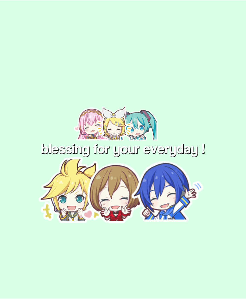 Blessing - halyosy #projectsekai #vocaloid #virtualsinger #pjsekai #hatsunemiku #lyric #kaito #meiko #megurineluka #kagaminerin #kagaminelen #edit #pjsk 