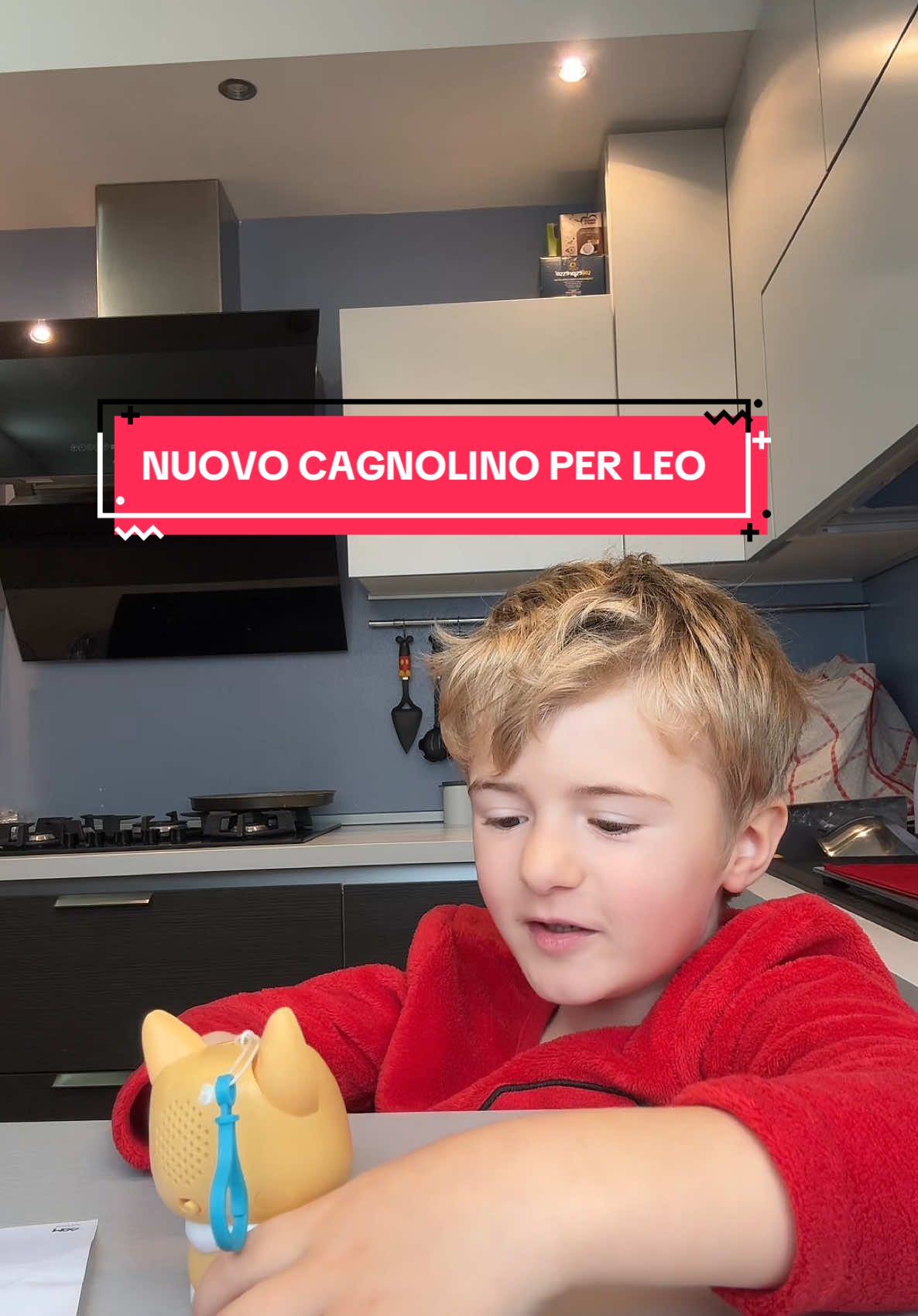 Leo appena sveglio lo voleva aprire 🥹🥰❤️😂 grazie @MGA ENTERTAINMENT #giftedByMGAE 