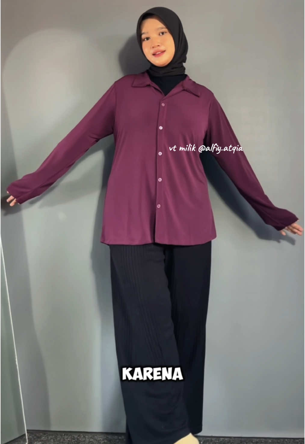 Membalas @SalmaChin #kemeja #kemejaoversize #kemejawanita #ootdhijabstyle #fyp 