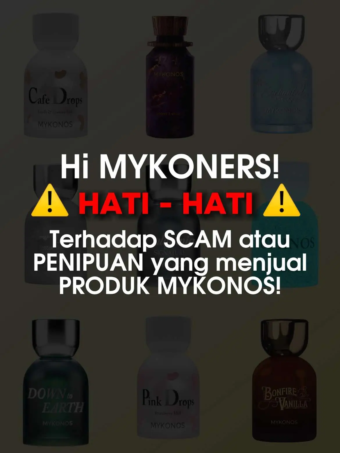 Yuk SHARE content ini sebanyak mungkin, biar gaada lagi yang kena TIPU produk produk Palsu yang dijual oleh oknum ga bertanggung jawab! #mykonosperfume #perfumerecommendations #penipuan #scams 