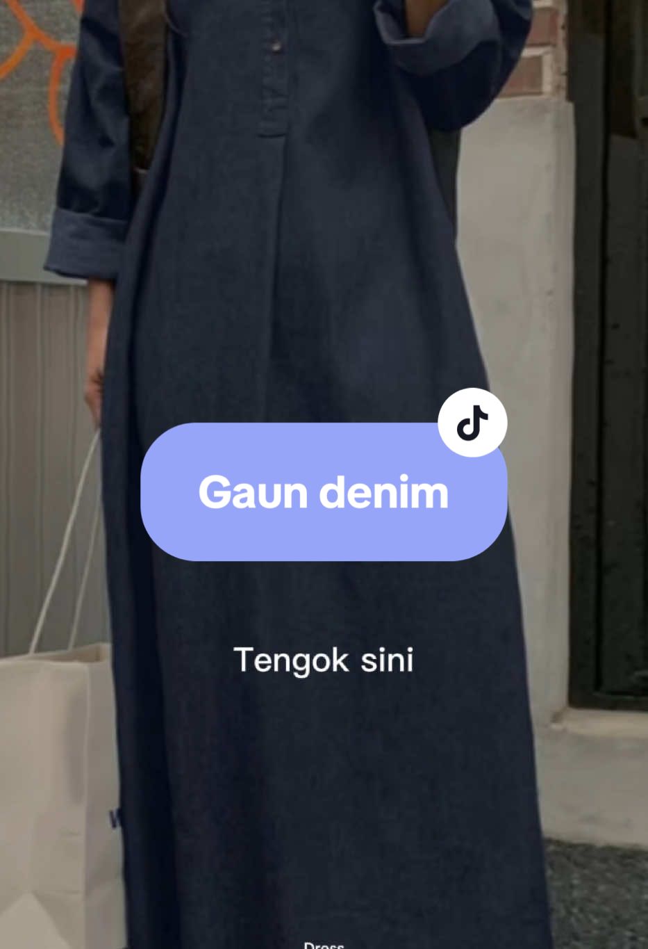 Gaun Sundress Denim, Gaya Korea, Serbaguna, Kolar Kebawah, Longgar, Warna Pepejal, Gaun Maxi, untuk Wanita, # 10 Casual Lengan Casual Lengan#CapCut #fyp #fypage #gaun#dress#gaundenim#pakaian