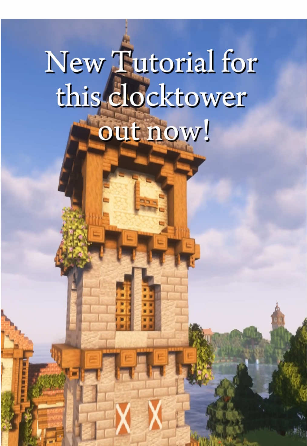 Legend says the clocktower's gears are enchanted, keeping time to protect the village. But if it ever falls silent... time will stop forever. #Minecraft #ideas #tutorial #clocktower 