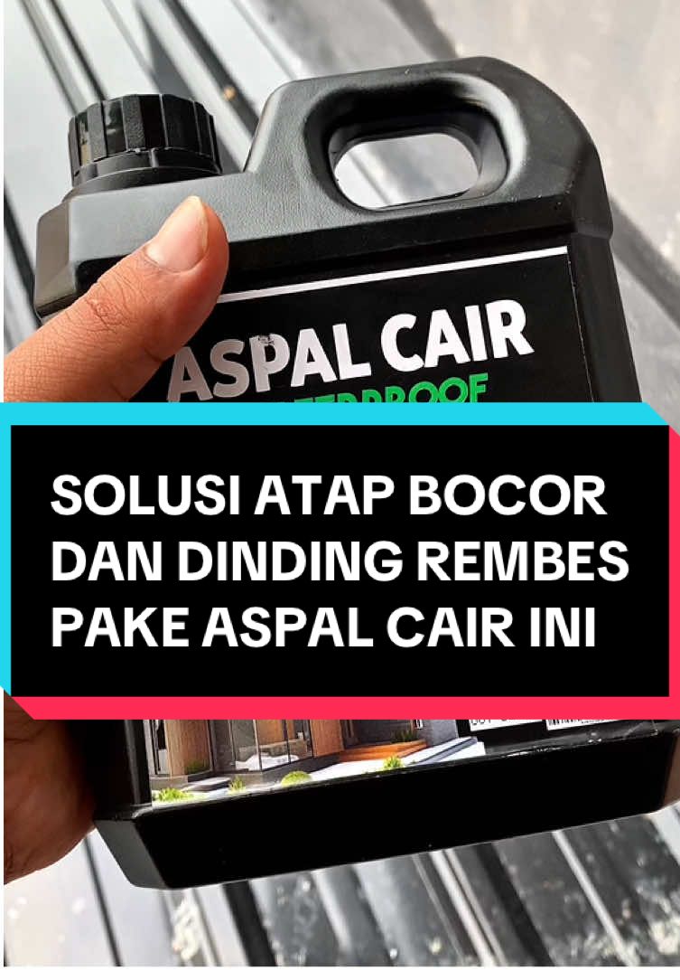 Musim hujan jangan sampe rumah kamu kebanjiran ya🤭🤪 Pake Aspal Cair ini Solusinya. Buruan stoknya makin sedikit. #atap #atapbocor #catantibocor #aspalcair #rumah #dindingpemisah #dindingrembes #cuantanpabatas 