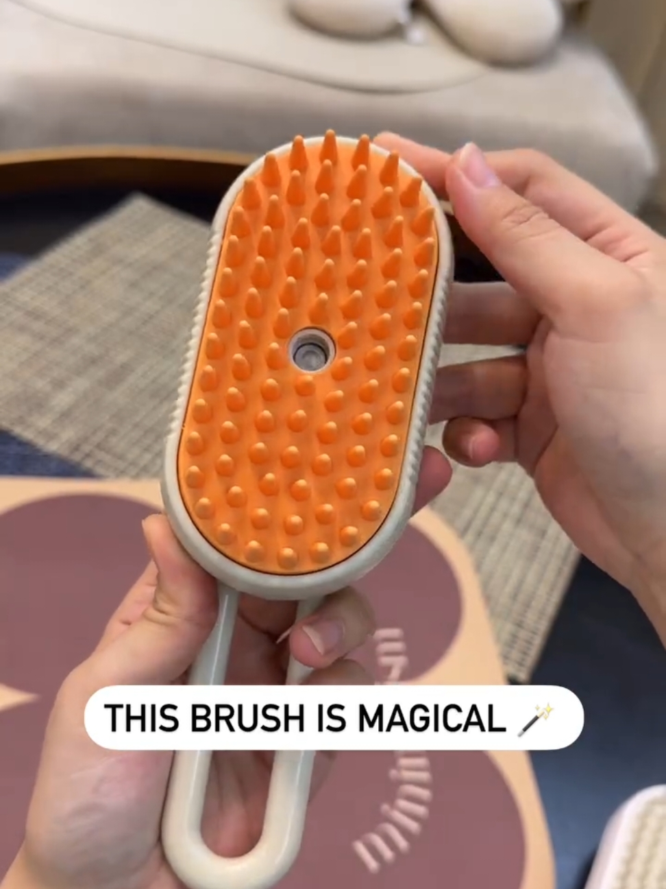 3 in1 Foldable Steamy Brush For Pets #stembrushforcat  #brushforcat #catbrush  #brush #pets #cats #brushforcats #cats  #fyp 