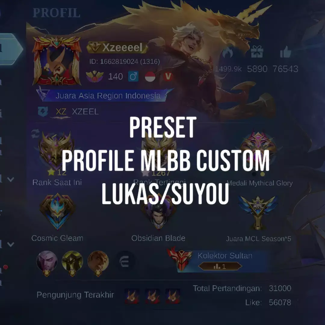 PRESET PROFILE CUSTOM MLBB LUKAS/SUYOU : https://alightcreative.com/am/share/u/HNoO8Ebdl3SNw28kO5klqiH8iBq1/p/jdBA6PyP7D-8e7f1de0d2016de0🚩 #xzeel #mobilelegends #presetprofilemlbaru #fyp #mobilelegends_id