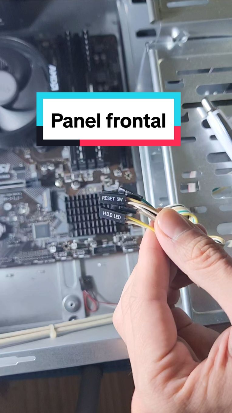 Como colocar cables del panel frontal y no morir en el intento de que encienda o no! #presencial #online #curso #cetia #pc #reparacion #usb #frontal #panel 