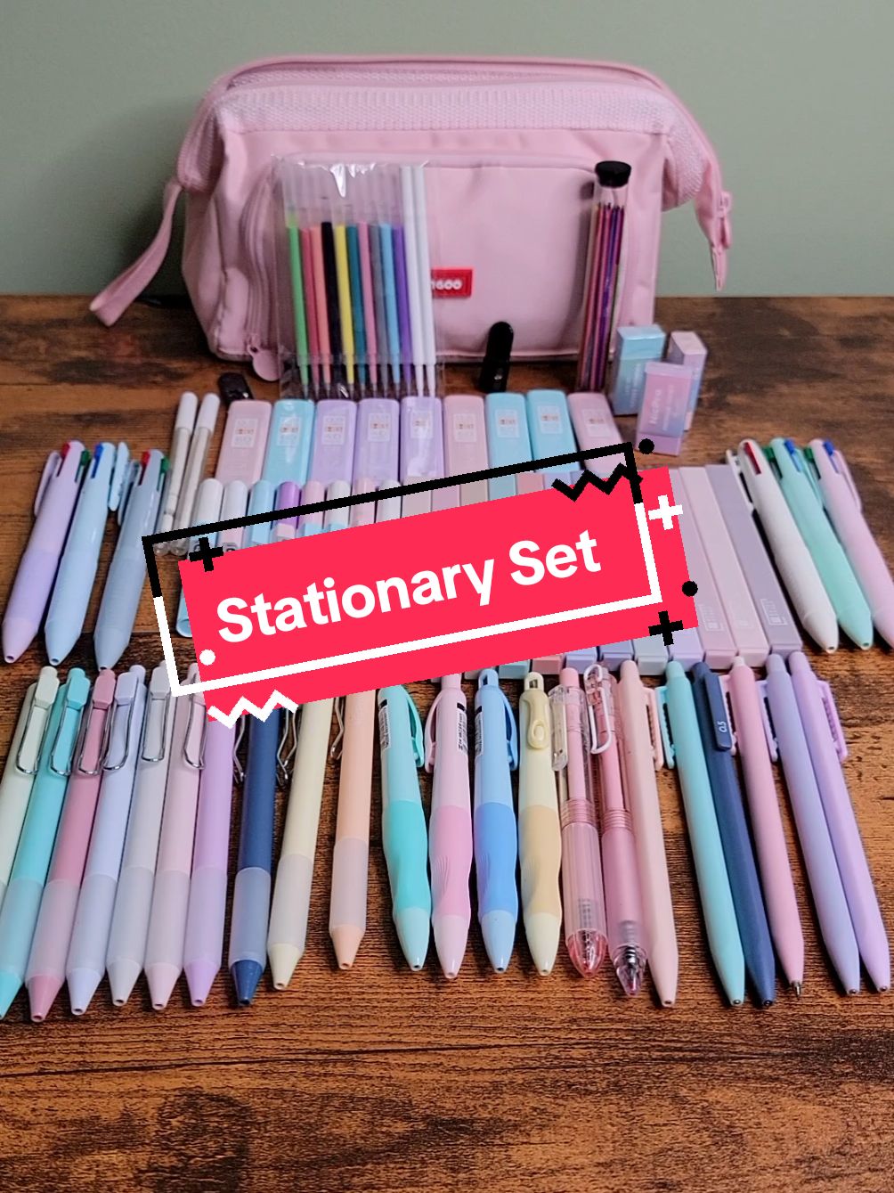 Stationary Set #stationaryset #highlighters #pens #pencils 