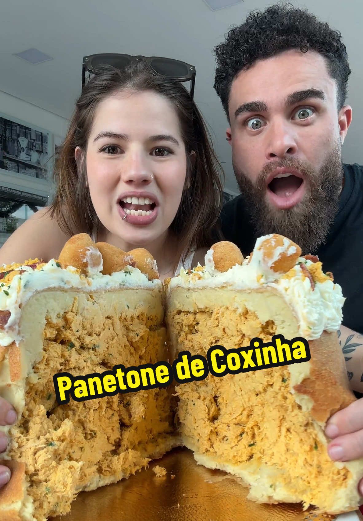 coxitone gigante de 5kg • 😋 @Eu sou Caju @Panetteria Zn #fy #fyp #coxinha #natal #panetone #comida