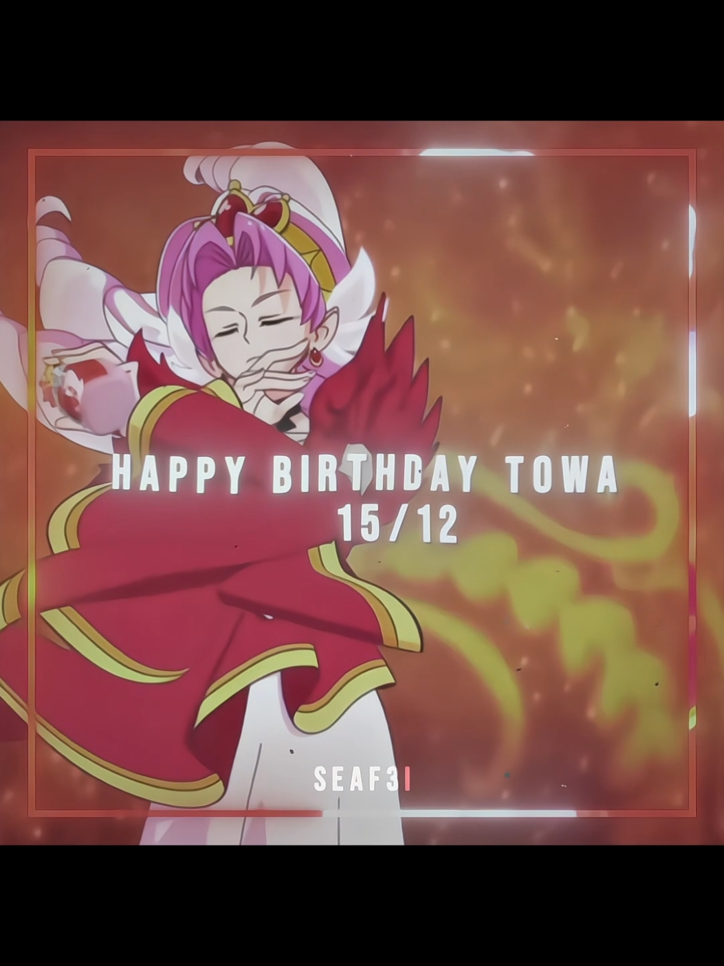 HAPPY BIRTHDAY TO OUR GIRL #CURESCARLET 🔥🥳❤️‍🔥 plss always luv your flower girl (Haruka), Towa i trust u #precure #precureedit #goprincessprettycure #goprincessprecure #curescarletedit #akagitowa #towaakagi 