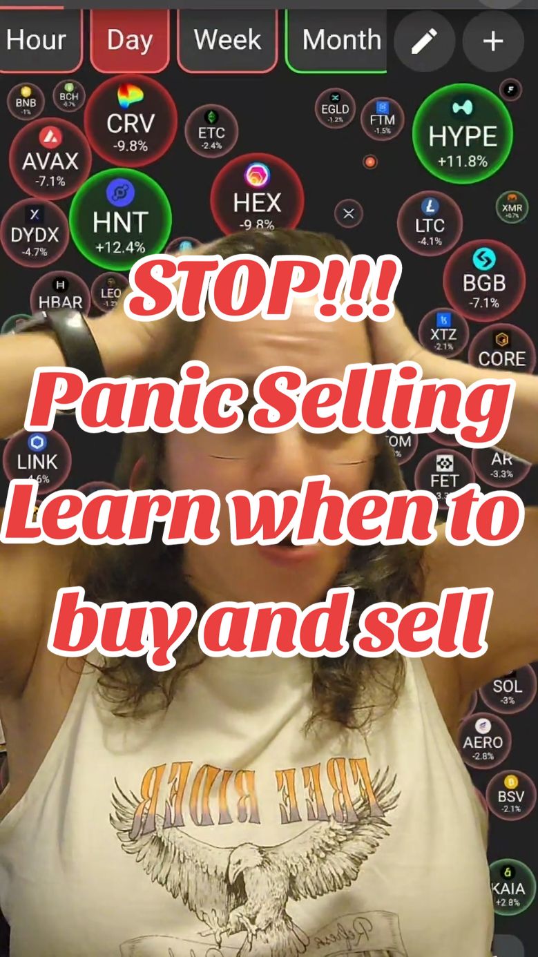 STOP!!! Panic Selling your valuable #crypto #cryptotrading #bitcoin #altcoins  #LIVEhighlights #TikTokLIVE #LIVE  Nothing of what I share is financial advice. Always DYOR!