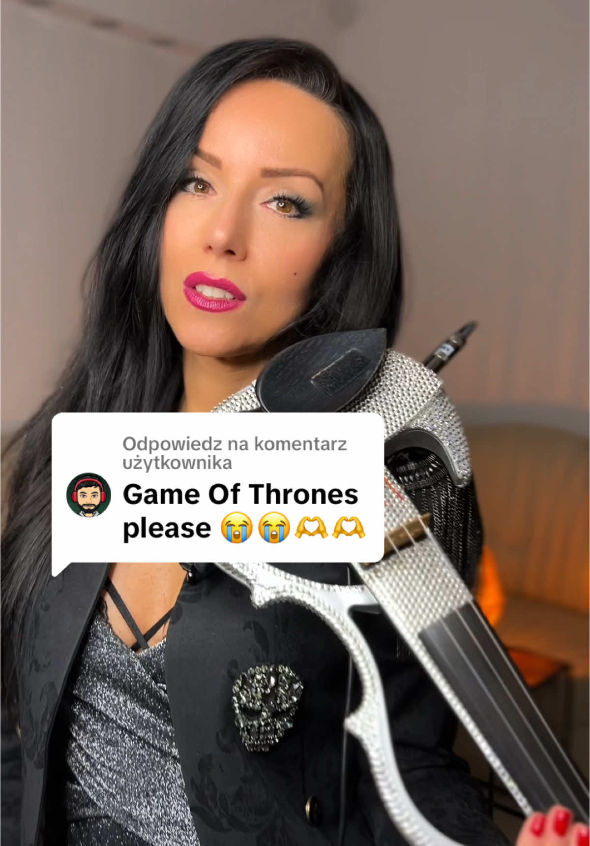 Odpowiadanie użytkownikowi @Engineer_Plays GRA O TRON ( GAME OF THRONES) #violincover  #electricviolin #electricviolinist #skrzypaczka #gameofthrones #skrzypceelektryczne 