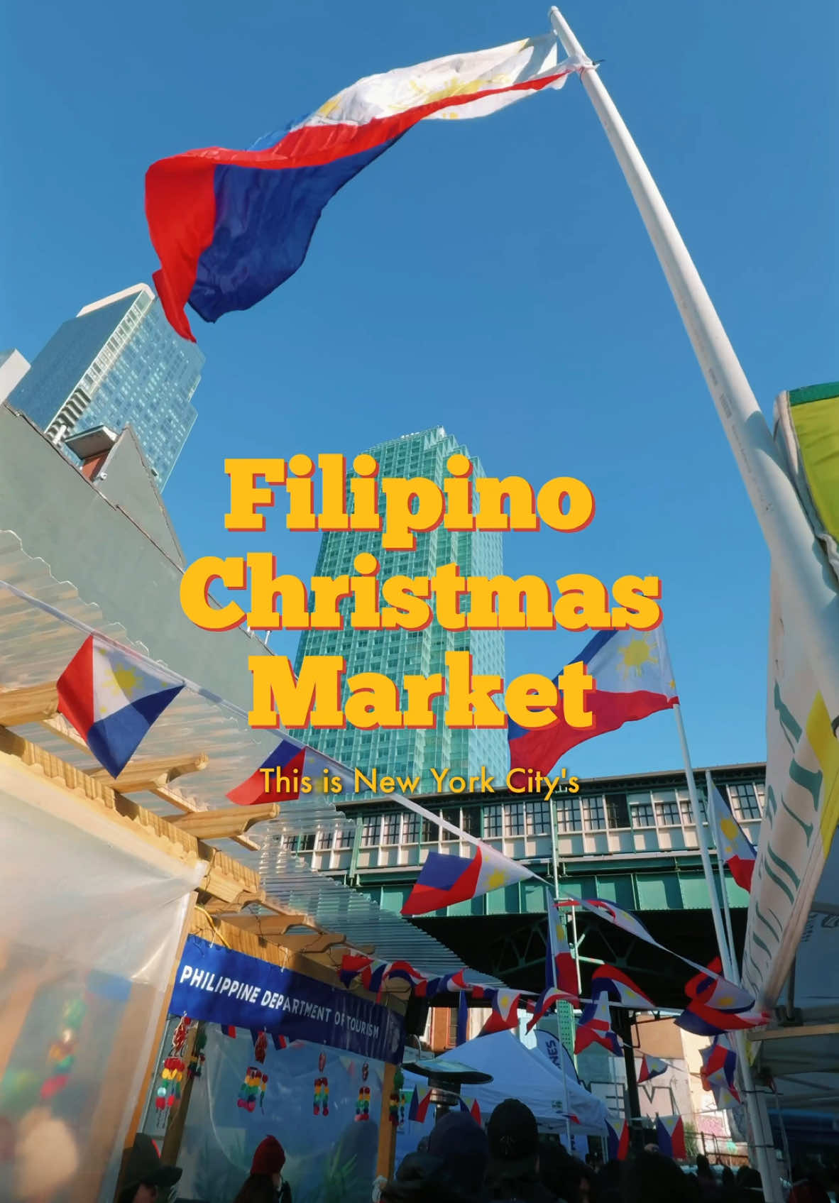 NYC’s first Filipino Christmas Market by @philippinesfest and @phtourismamericas was a fun time 🇵🇭  @sosarapnyc  @kabiseranyc  @loganandconyc  @kapamilyafoodtruck_6910  Did you know about this? #fyp #Foodie #nycfoodie #nycchristmas #nycholidaymarket #holidaymarket #filipino #filipinofoods 