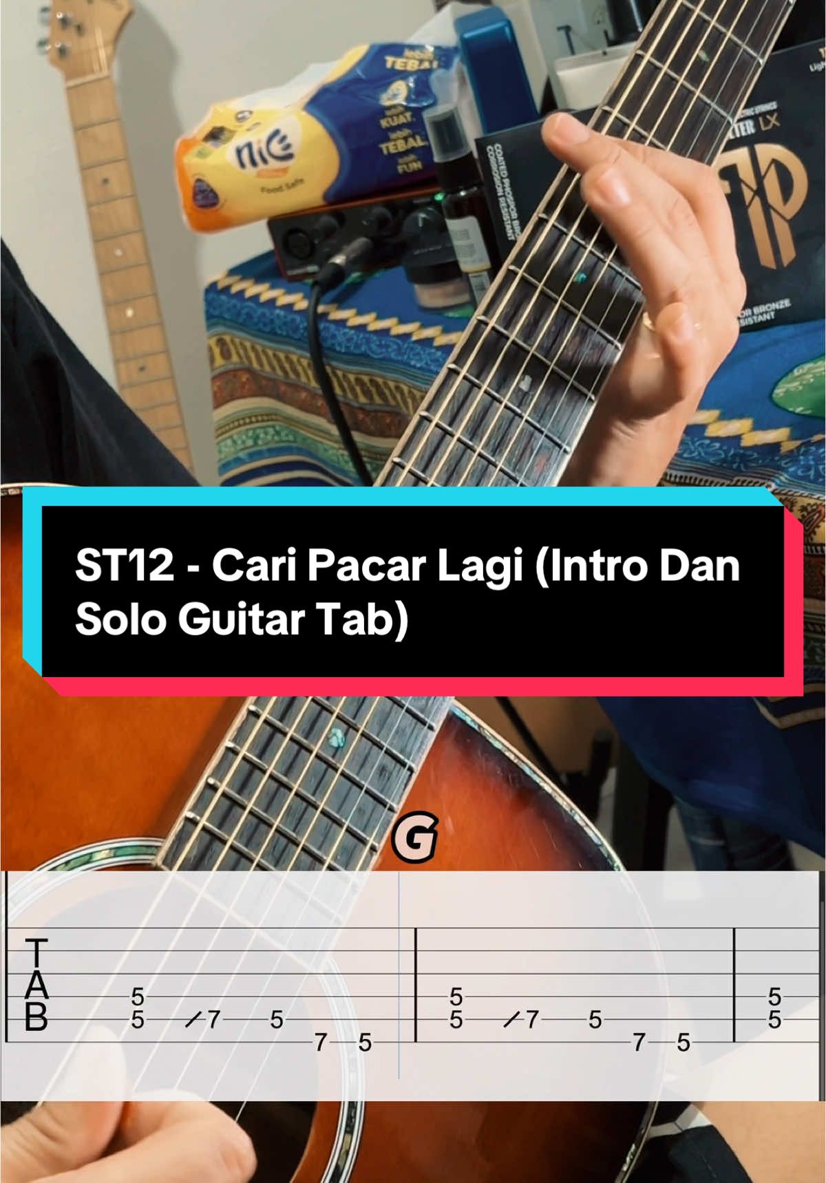 ST12 - Cari Pacar Lagi (Intro Dan Solo Guitar Tab) 