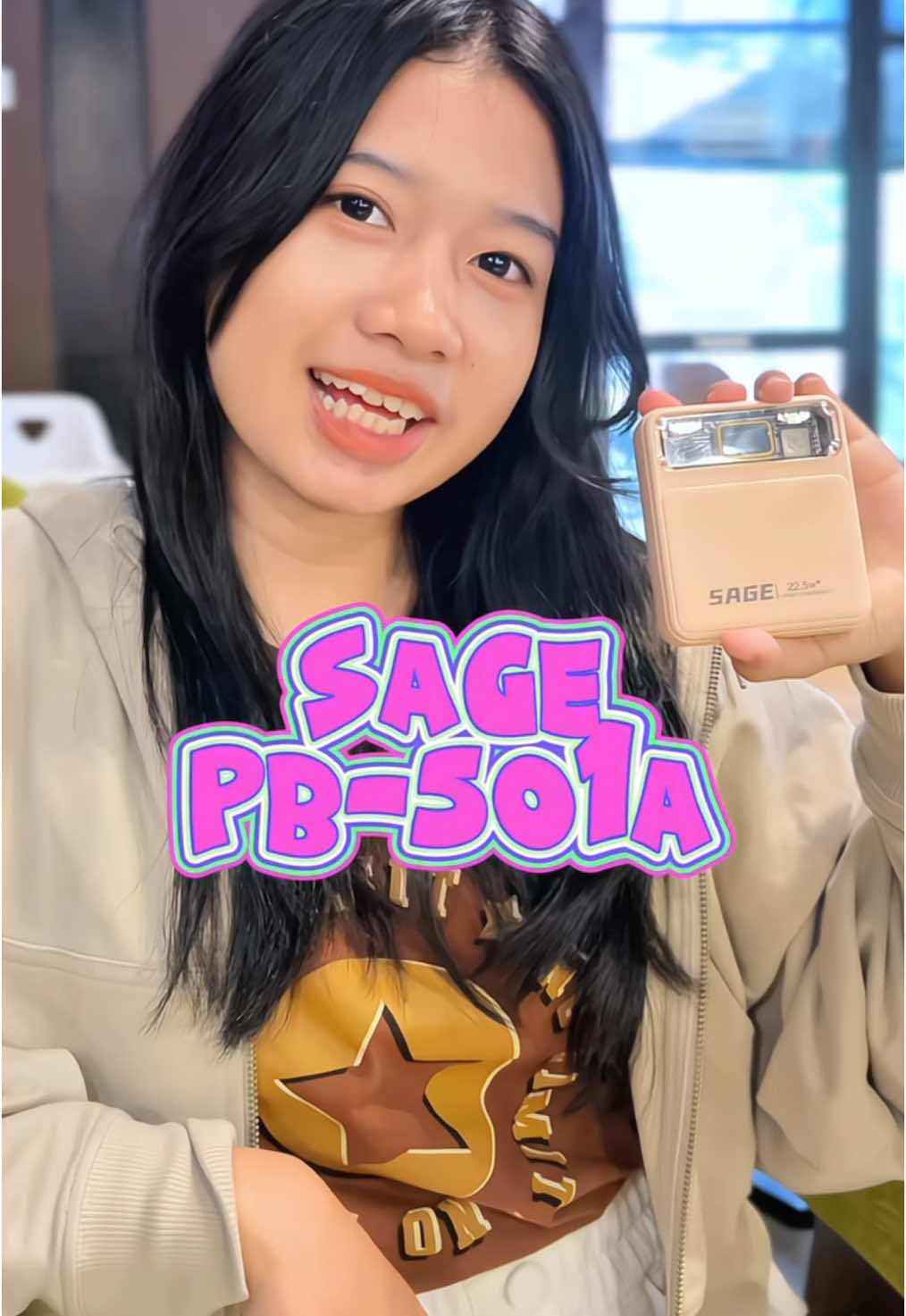 powerbank SAGE PB-501A rekomendasi banget dibawa perjalanan sebagai cadangan pengisian daya baterai HP kamu  #powerbanksagepb501a #powerbanksage #powerbanksage10000mah #powerbankfastcharging 