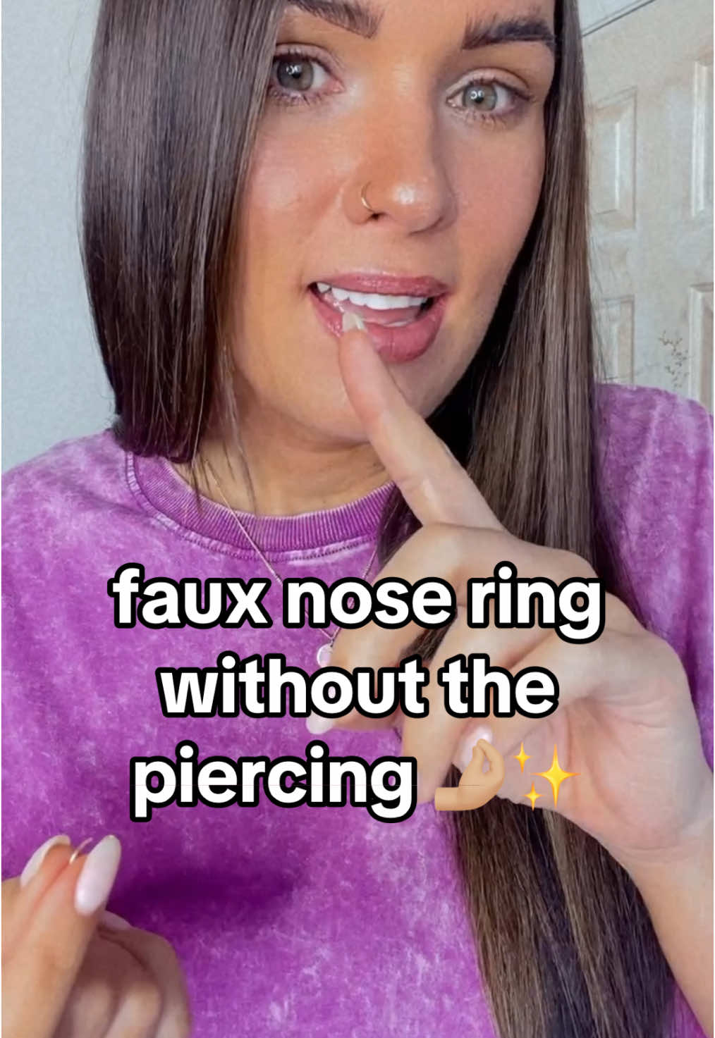 Replying to @AJ Augie| SAHM & Mil.Spouse | Fake nose ring & I don’t have to mess with a new piercing? SOLD 🤌🏼✨ @Pierce and Tat #nosering #fauxnosering  #noseringhoop  #nosehoops #fauxpiercing #nosepiercing #hoopnosering #goldjewelry #tiktokshopfinds #tiktokshopmademebuyit #tiktokmademebuyit #newyearnewaura #tiktokshopmusthaves #giftguide #tiktokshopholidayhaul