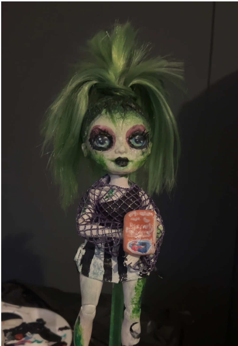 Beetlejuice beetlejuice beetlejuice #foryoupage #fyp #horrorcustom #beetlejuicecustom #custom #beetlejuicebeetlejuicebeetlejuice #customdoll #foryou #fyp #foryou #monsterhigh #rainbowhigh 