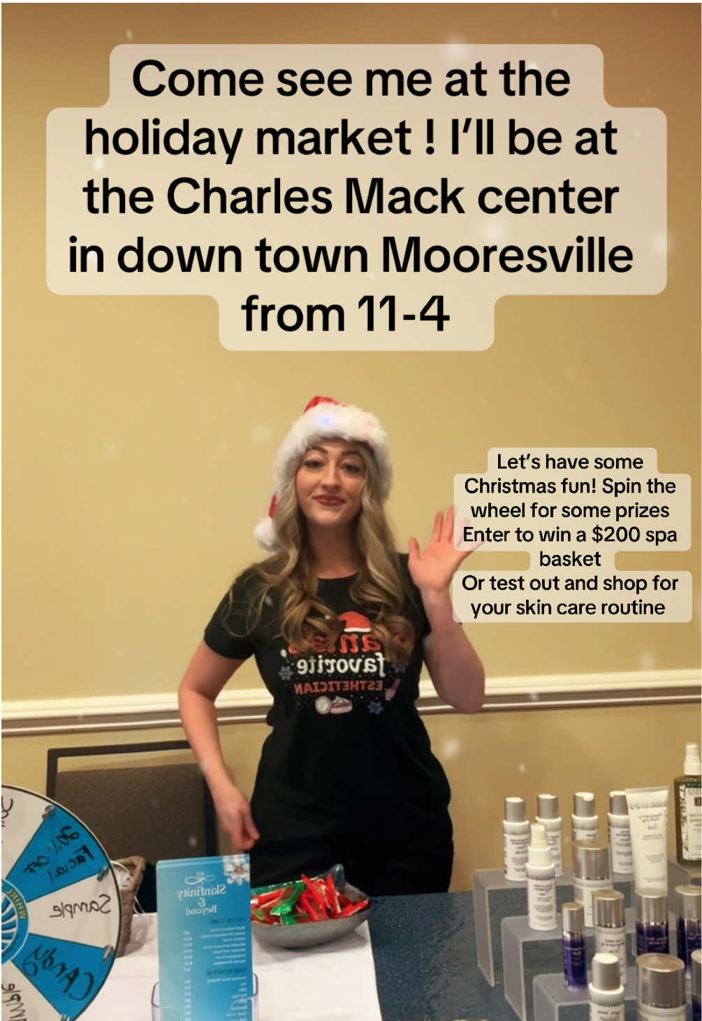 🎄✨ Come see me today at the Mooresville Holiday Market at the Charles Mack Center in downtown Mooresville from 11 AM to 4 PM! 🌟 I’ll have my table stocked with all kinds of skincare goodies and festive treats, including: 🎁 Eminence Organics & Skin Script products for that glow this holiday season 🎄 Gift sets perfect for pampering your loved ones (or yourself!) 🌿 Stocking stuffers with clean, result-driven skincare essentials 💌 Exclusive specials and service discounts available only at the market! Stop by to chat about your skincare goals, grab some holiday deals, or just say hi—I’d love to see you there! Let’s make this season merry and bright for your skin! ❤️✨ 📍 Charles Mack Center, Downtown Mooresville ⏰ 11 AM - 4 PM #downtownmooresville #mooresvillenorthcarolina #mooresvillemoms #amazingskin #christmasskincare #christmastiktok #christmasholidayshopping #holidayshopping #eminenceorganicskincare #skinscript #organicskincare #shoplocal #SmallBusiness #clientlove #facialtime #ilovemyclients #fyp #skincareviral #SkinCare101 #northcarolina #davidsonnc #lkn #lknmoms #lakenormannc #charlottenc #soloesthetician #holidayskin 