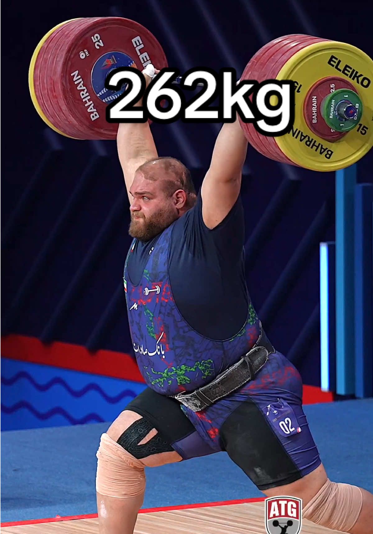 21 y/o Alireza Yousefi 🇮🇷 262kg / 578lbs C&J!! 2024 World Weightlifting Championships C&J 🥇