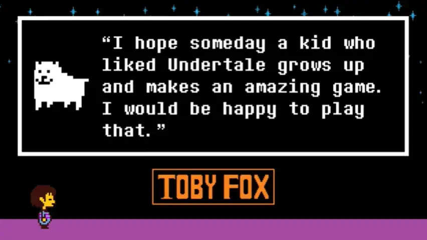 ya know..sometimes I remember toby said this and I think more game devs should see this #undertale #tobyfox 