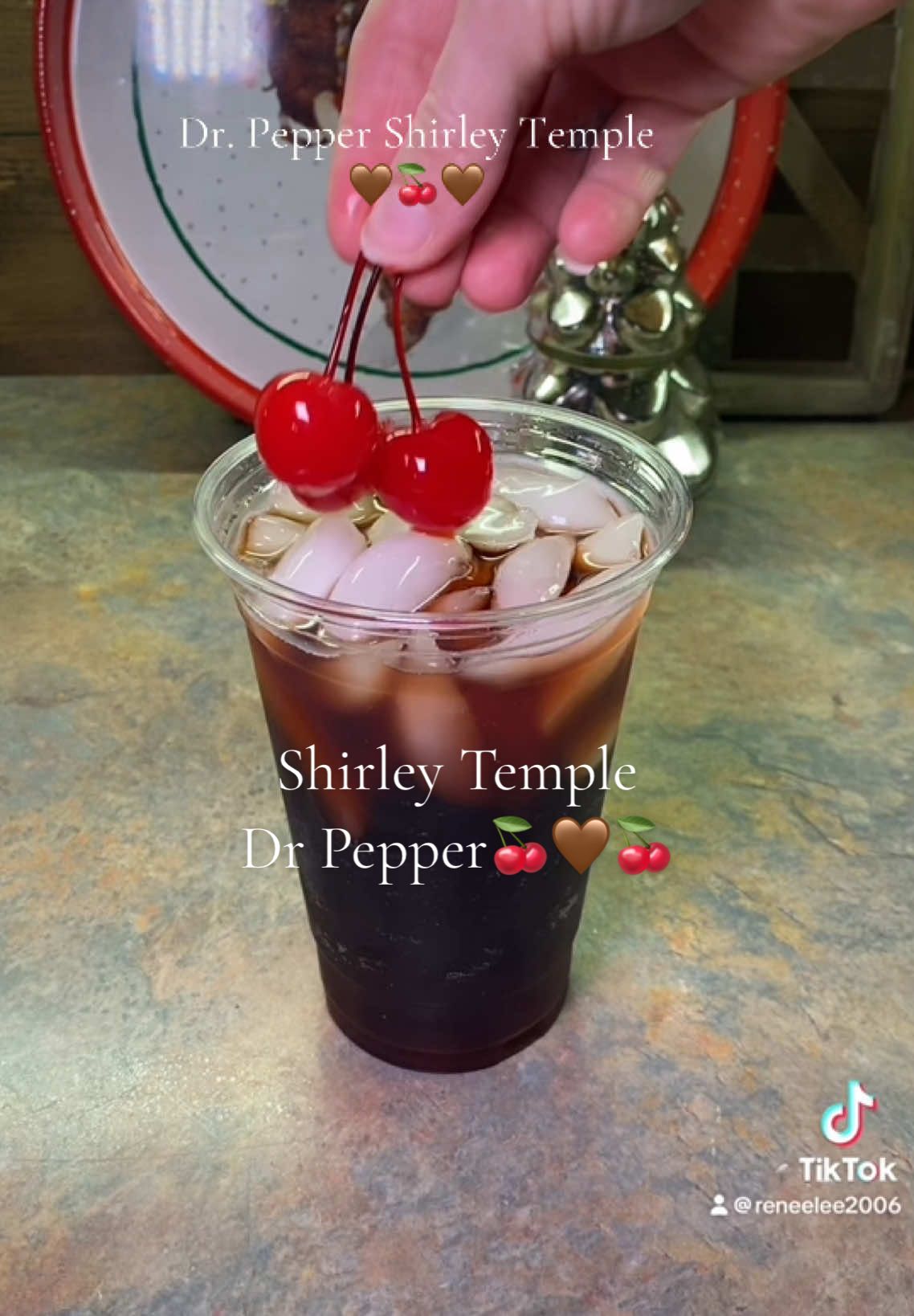 Dr Pepper Shirley Temple 🤎🍒#creatorsearchinsights #shirleytemple #drpepper #drpeppershirleytemple #drinkrecipes #drinkideas #drinktok #holidaydrinks #christmasdrink #