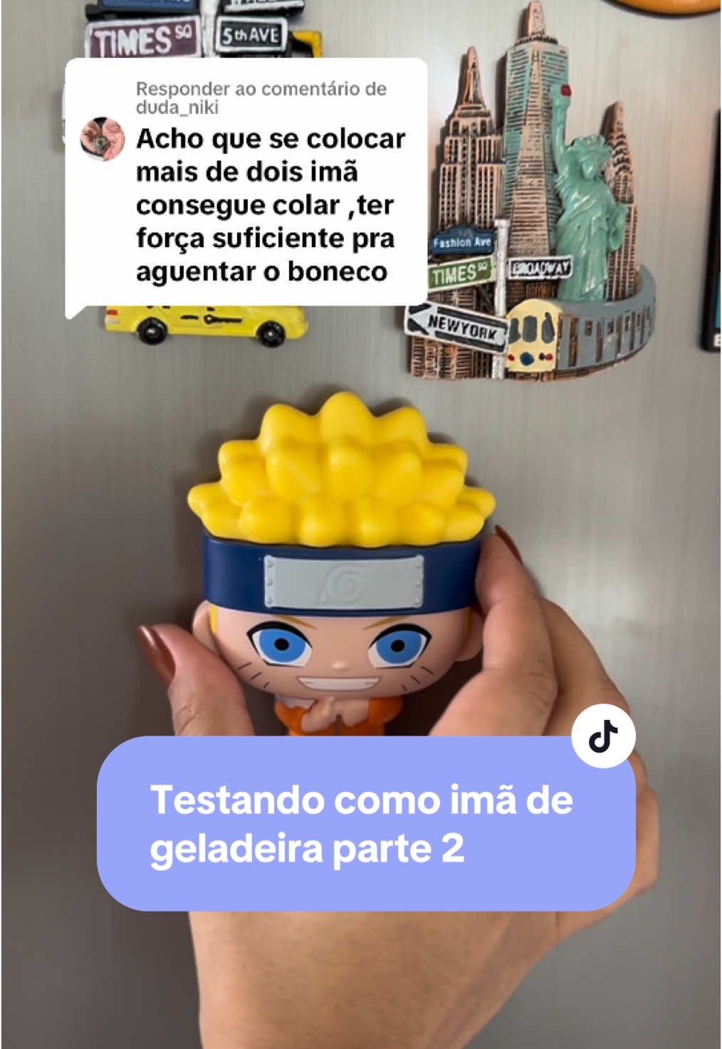 Respondendo a @duda_niki  🥹🥹🥹 Testando como imã de geladeira #naruto #burgerking #brinquedos 