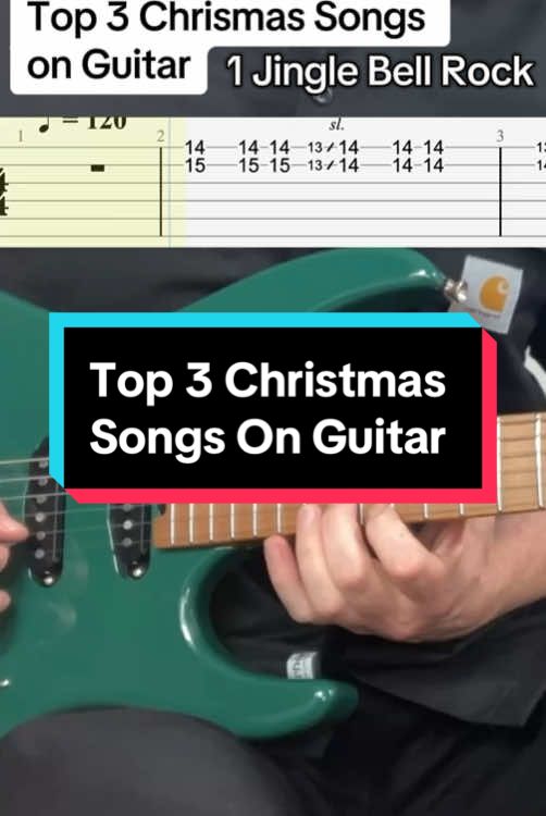 3 of The Best Christmas Songs on Guitar with Tabs #easyguitartutorial #acousticguitar #christmasmusic #LearnOnTikTok 