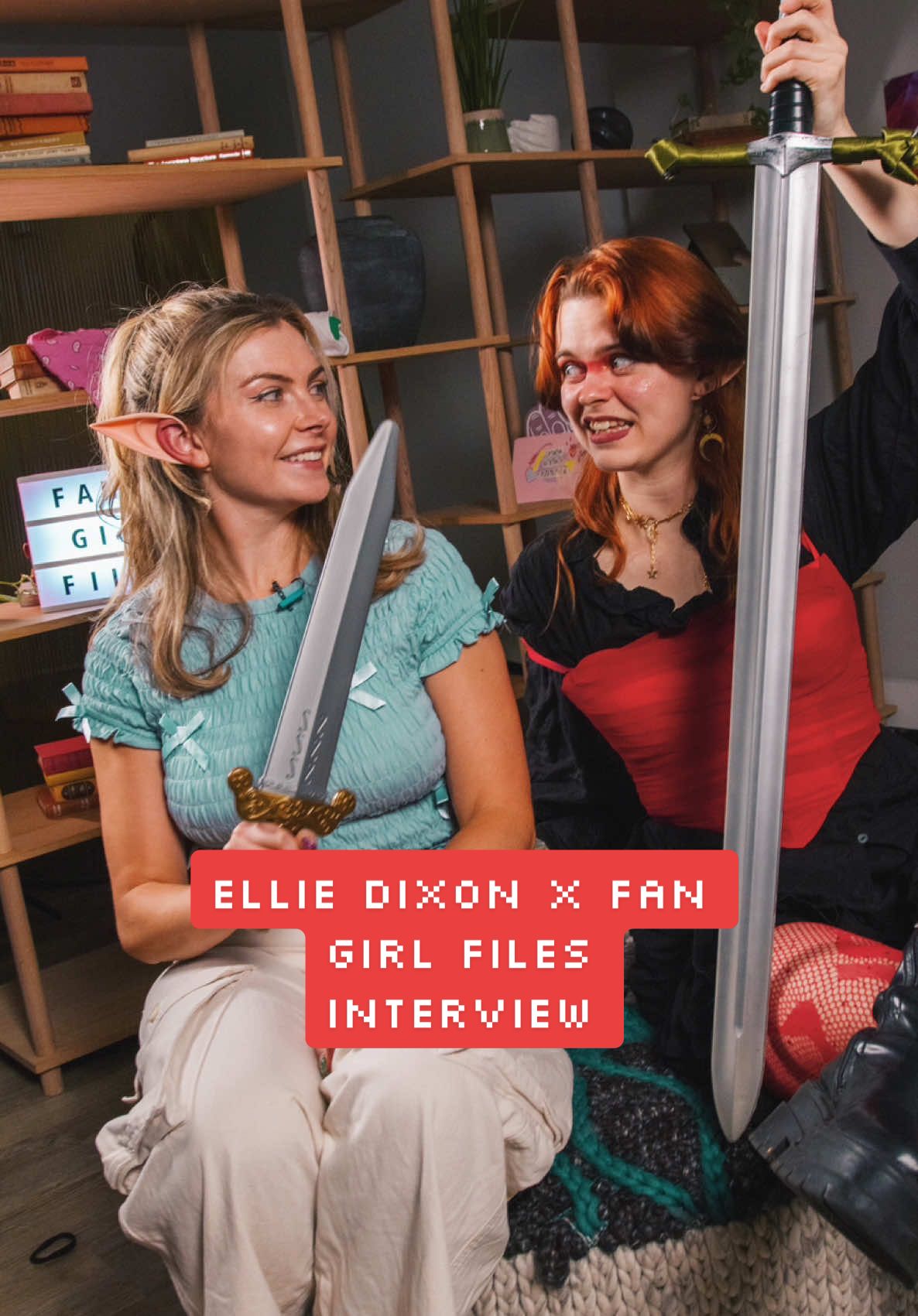 fangirling time!! 🕵️🎀 what do you get when you have a superstar musician popstar given full creative reign?? @Ellie Dixon embracing her inner elf and ofc i am fully obsessed with it. i stal— .. i mean interview her in the next episode of fan girl files 🧝 there were (plastic) swords, elf ears, near stage mishaps and revelations about how i know her next song …  find out more on wednesday! see you there ⚔️⚡️🌟 #interview #elliedixon #elf #fangirl #fangirling #jodiebryantpresenter #upandcomingartist #popmusic #renaissance 