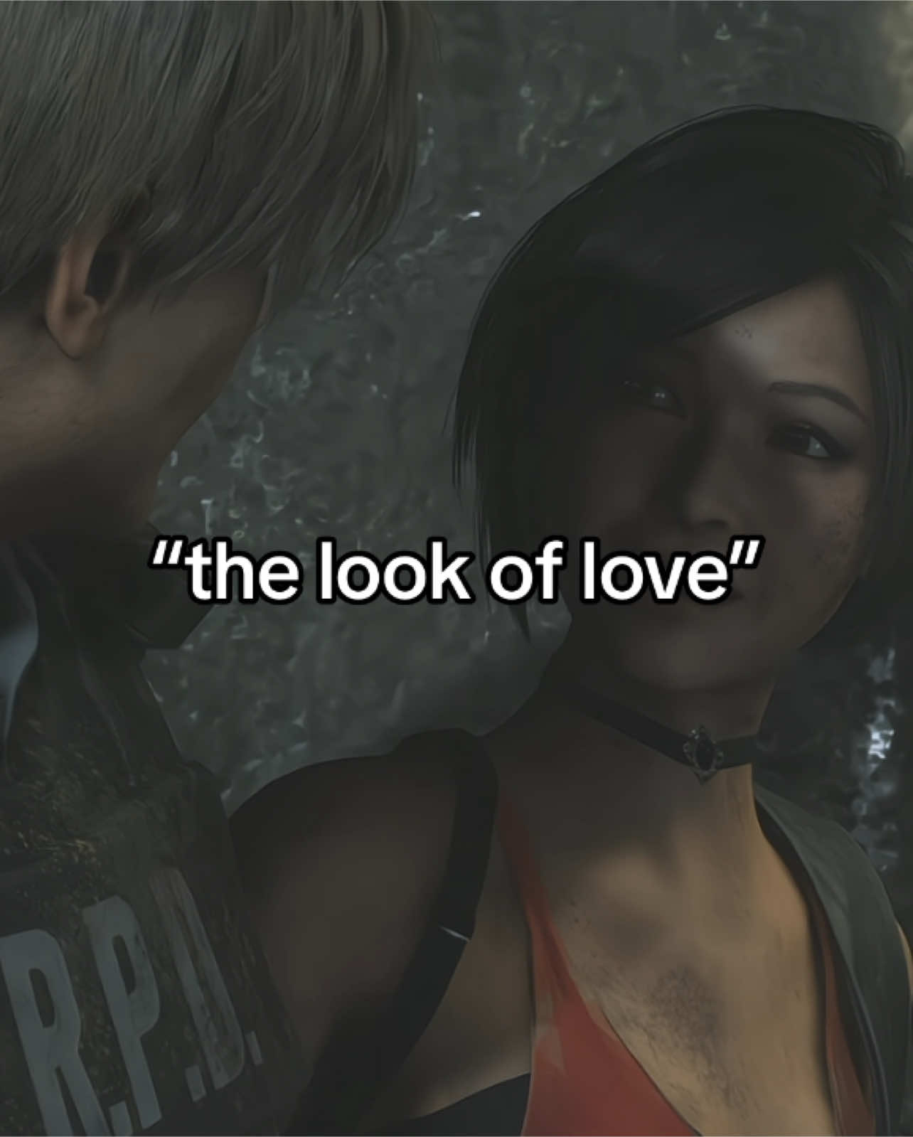 The look of love🖤 #residentevil #residentevil4 #leonkennedy #adawongresidentevil #leonkennedyedit #adawong #fyp #foryou #viral 