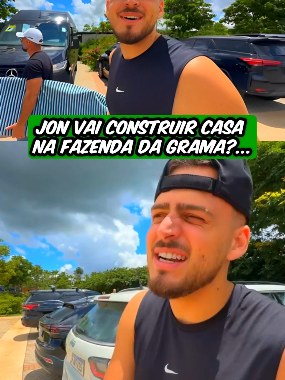 Jon vai construir casa na fazenda da grama? 🏡💸 #jonvlogs #bdj #casa #fazendadagrama #dinheiro 