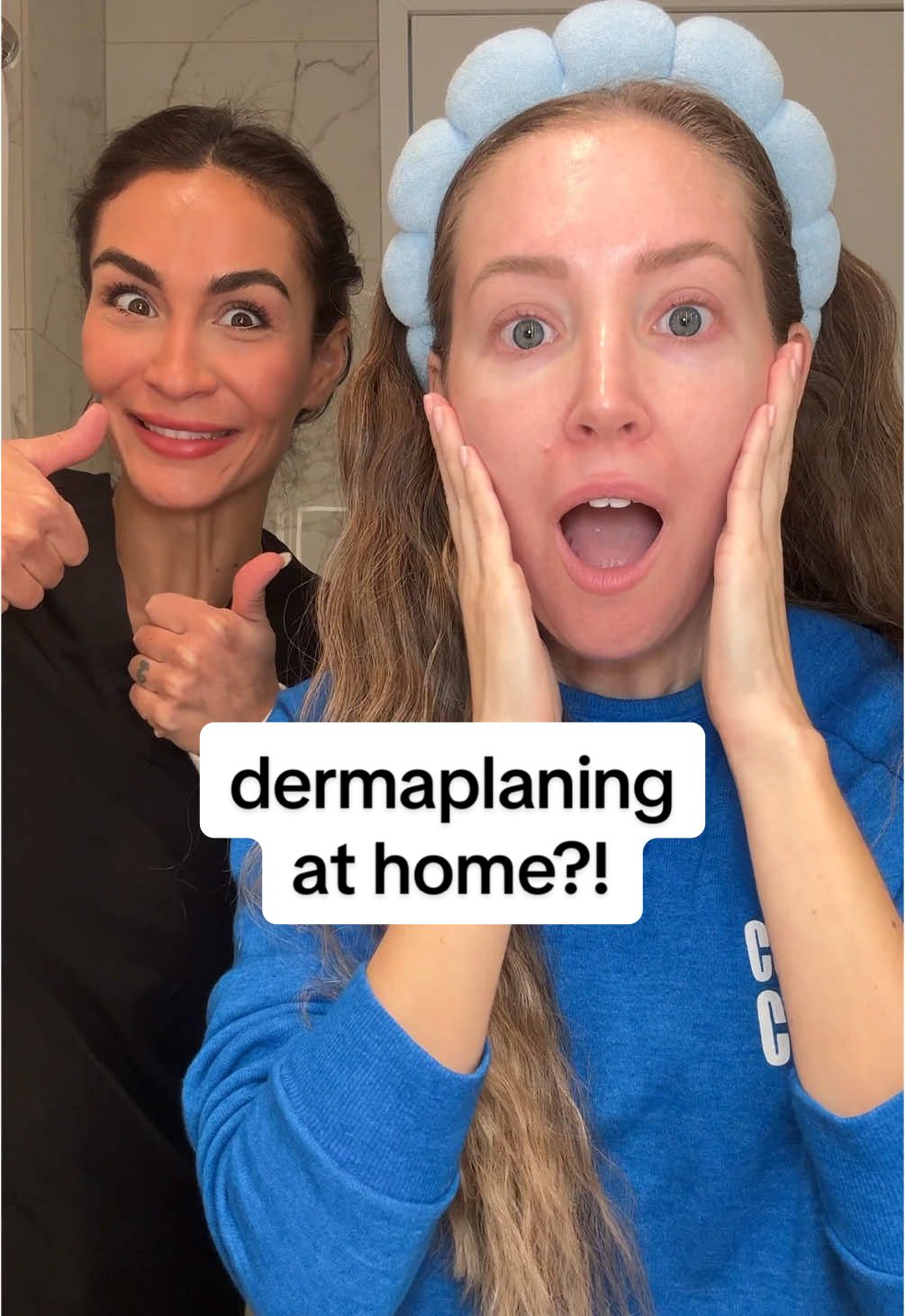 Dermaplaning at home?! #dermaplaning @Jeana DiCarlo l JGLOSkin @DERMAFLASH #skincare #comedy 