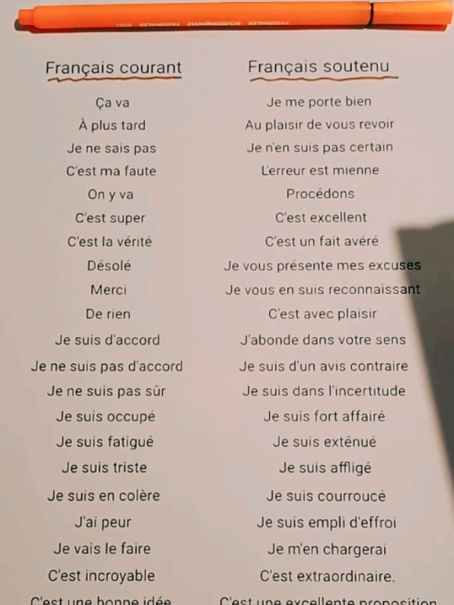 comment parler le français de manière plus soutenue  #apprendrelefrançais #languefrancaise #francais #vocabulaire #apprendre #apprendresurtiktok #parlerfrancais 