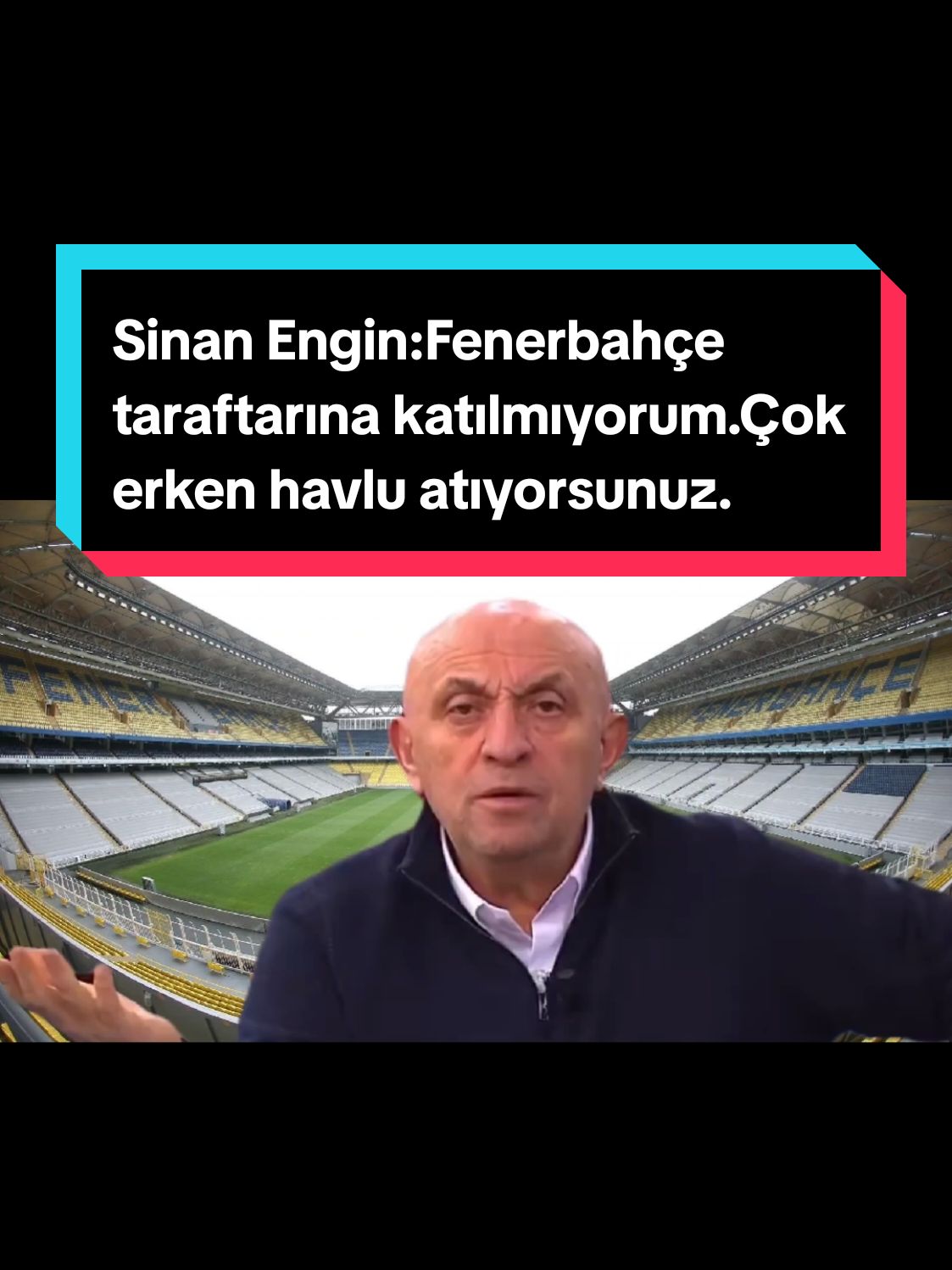 Sinan Engin:Fenerbahçe taraftarına katılmıyorum.Çok erken havlu atıyorsunuz. Bu saatten sonra diyelim Ocak ayında yönetim değişti  demek veya teknik direktör değişi demek bu bu sezonunda bitmesi demektir!Yeni seçilmiş bir yönetim bekleyin bakalım sezon sonuna kadar. #fenerbahçe #dzeko #ennesyri #fenerbahce 